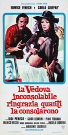 Vedova inconsolabile ringrazia quanti la consolarono, La - Italian Theatrical movie poster (xs thumbnail)