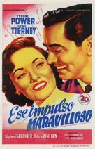 That Wonderful Urge - Spanish Movie Poster (xs thumbnail)