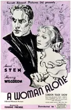 A Woman Alone Poster