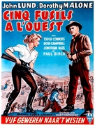 Five Guns West - Belgian Movie Poster (xs thumbnail)