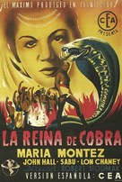 Cobra Woman - Spanish Movie Poster (xs thumbnail)