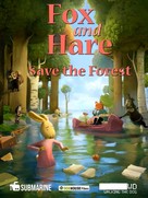 Fox &amp; Hare Save the Forest - Dutch Movie Poster (xs thumbnail)