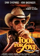 Fool for Love - German Movie Poster (xs thumbnail)