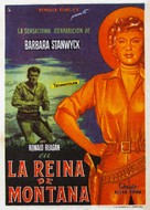 Cattle Queen of Montana - Spanish Movie Poster (xs thumbnail)