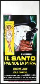 Le Saint prend l&#039;aff&ucirc;t - Italian Movie Poster (xs thumbnail)