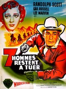 Seven Men from Now - French Movie Poster (xs thumbnail)