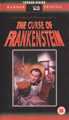 The Curse of Frankenstein - British VHS movie cover (xs thumbnail)