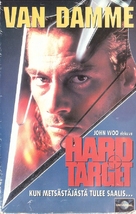 Hard Target - Finnish VHS movie cover (xs thumbnail)