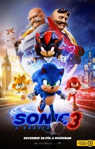 Sonic the Hedgehog 3 - Hungarian Movie Poster (xs thumbnail)