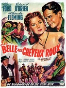 The Redhead and the Cowboy - Belgian Movie Poster (xs thumbnail)