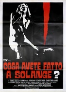 Cosa avete fatto a Solange? - Italian Movie Poster (xs thumbnail)