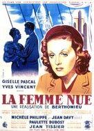 La femme nue - French Movie Poster (xs thumbnail)