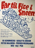 Far til fire i sneen - Danish Movie Poster (xs thumbnail)