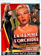 La femme &agrave; l&#039;orchid&eacute;e - Belgian Movie Poster (xs thumbnail)