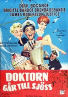 Doctor at Sea - Swedish Movie Poster (xs thumbnail)