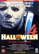 Halloween 4: The Return of Michael Myers - Danish DVD movie cover (xs thumbnail)