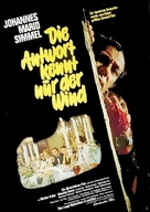 Antwort kennt nur der Wind, Die - German Movie Poster (xs thumbnail)