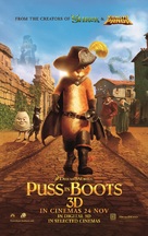 Puss in Boots - Malaysian Movie Poster (xs thumbnail)