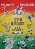 Seven Brides for Seven Brothers - Danish Movie Poster (xs thumbnail)
