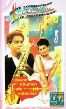 Davon tr&auml;umen alle M&auml;dchen - German VHS movie cover (xs thumbnail)