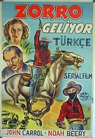 Zorro Rides Again - Turkish Movie Poster (xs thumbnail)