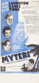Mutiny on the Bounty - Swedish Movie Poster (xs thumbnail)