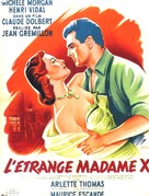 L&#039;&eacute;trange Madame X - French Movie Poster (xs thumbnail)
