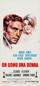 Un homme et une femme - Italian Movie Poster (xs thumbnail)