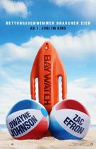 Baywatch - German Movie Poster (xs thumbnail)