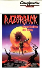 Razorback - German VHS movie cover (xs thumbnail)