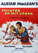Fear Is the Key - Danish Movie Poster (xs thumbnail)