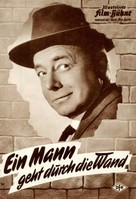 Ein Mann geht durch die Wand - German poster (xs thumbnail)