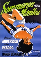 Sommaren med Monika - Danish Movie Poster (xs thumbnail)