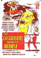 Las luchadoras contra la momia - Mexican Movie Poster (xs thumbnail)
