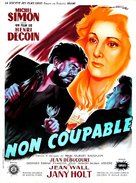 Non coupable - French Movie Poster (xs thumbnail)