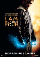 I Am Number Four - Swedish Movie Poster (xs thumbnail)