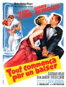 It Started with a Kiss - French Movie Poster (xs thumbnail)