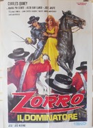 La &uacute;ltima aventura del Zorro - Italian Movie Poster (xs thumbnail)