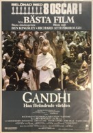 Gandhi - Swedish Movie Poster (xs thumbnail)