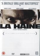 La haine - British DVD movie cover (xs thumbnail)