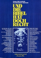 ...und die Bibel hat doch recht - German Movie Poster (xs thumbnail)