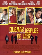 Burn After Reading - Spanish Movie Poster (xs thumbnail)