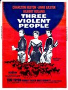 Three Violent People - British Movie Poster (xs thumbnail)