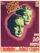 The 39 Steps - French Movie Poster (xs thumbnail)