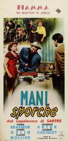 Les mains sales - Italian Movie Poster (xs thumbnail)