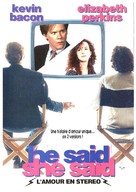 He Said, She Said - French DVD movie cover (xs thumbnail)