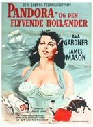 Pandora and the Flying Dutchman - Danish Movie Poster (xs thumbnail)