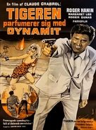 Le Tigre se parfume &agrave; la dynamite - Danish Movie Poster (xs thumbnail)