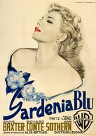 The Blue Gardenia - Italian Movie Poster (xs thumbnail)