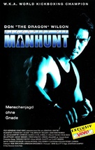 Bloodfist VII: Manhunt - German VHS movie cover (xs thumbnail)